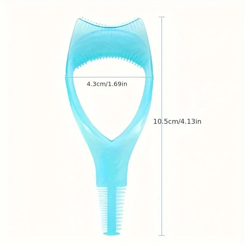 3-in-1 Novelty Applicator Brush Mascara Guide - Multifunction Eyelash Styling, Curling, and Defining - Easy to Use