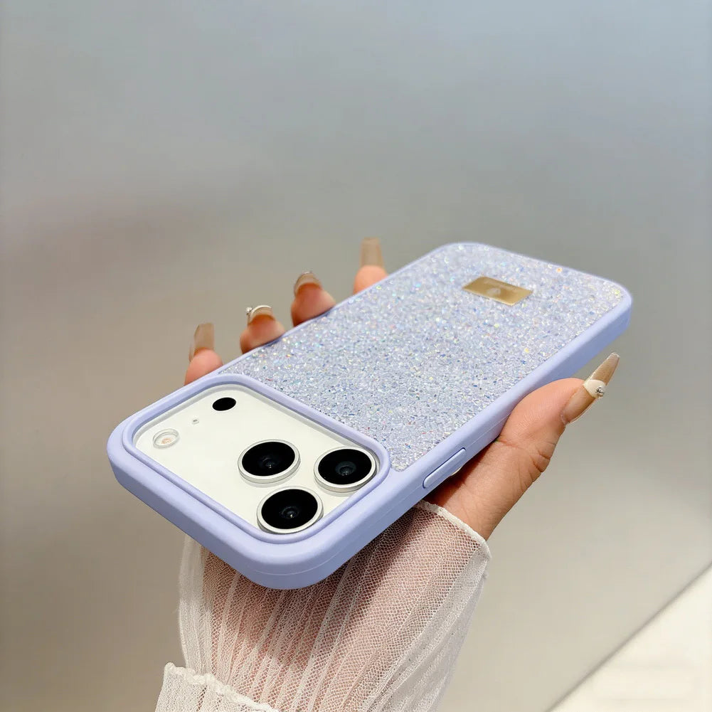 Luxury Bling Diamond Phone Case for iPhone 17 Pro Max 17 Pro Air 16 Pro 15 + 14 13 12 11 Glitter Trendy Style Protect Cover