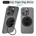 Grippopso Magnetic Suction Phone Mount Built-in Mirror Socket for MagSafe Grip Holder, Adjustable Cell Phone Stand for Desk