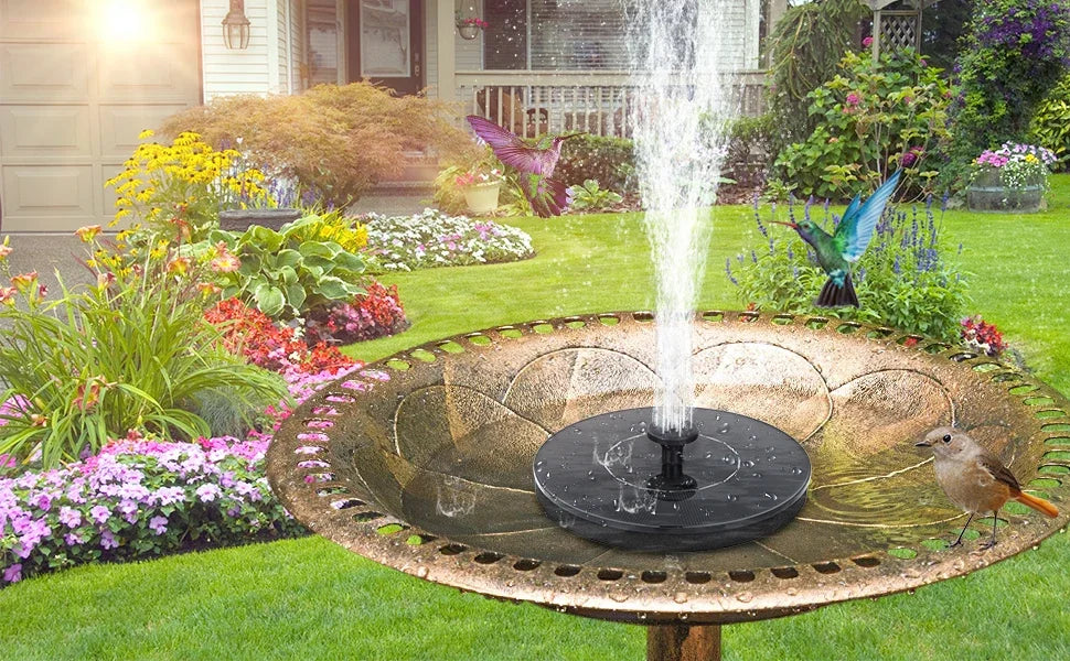 Solar Water Fountain Pool Pond Waterfall Garden Decoration Outdoor Bird Bath Mini Powered Fountain Pump For Yard Patio