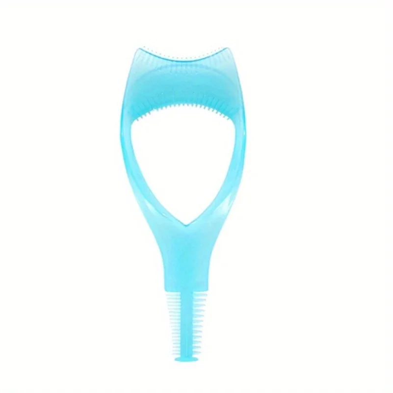 3-in-1 Novelty Applicator Brush Mascara Guide - Multifunction Eyelash Styling, Curling, and Defining - Easy to Use