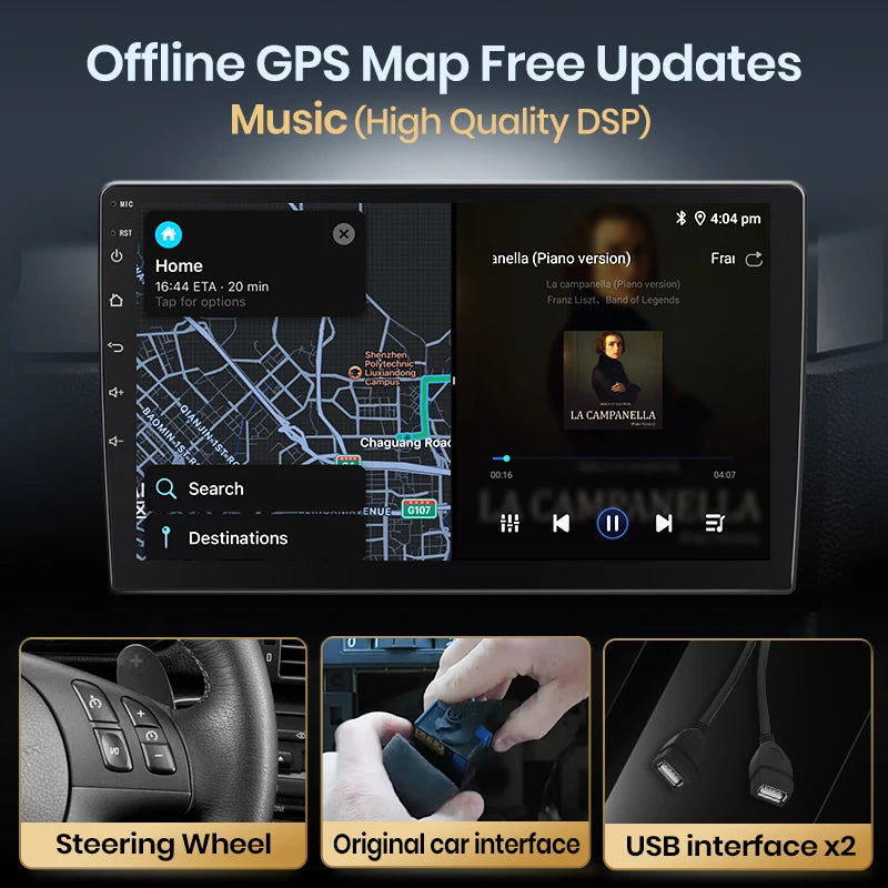 Junsun Wireless CarPlay Car Radio For Jeep Grand Cherokee II WJ 1998-2004 Android Auto RDS 4G WiFi Car Intelligent System