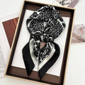 Luxury Design 70cm Satin Square Print Scarf Women Scarves Bandana Hijab Neckerchief Shawl Kerchief Hair Band Foulard Lady