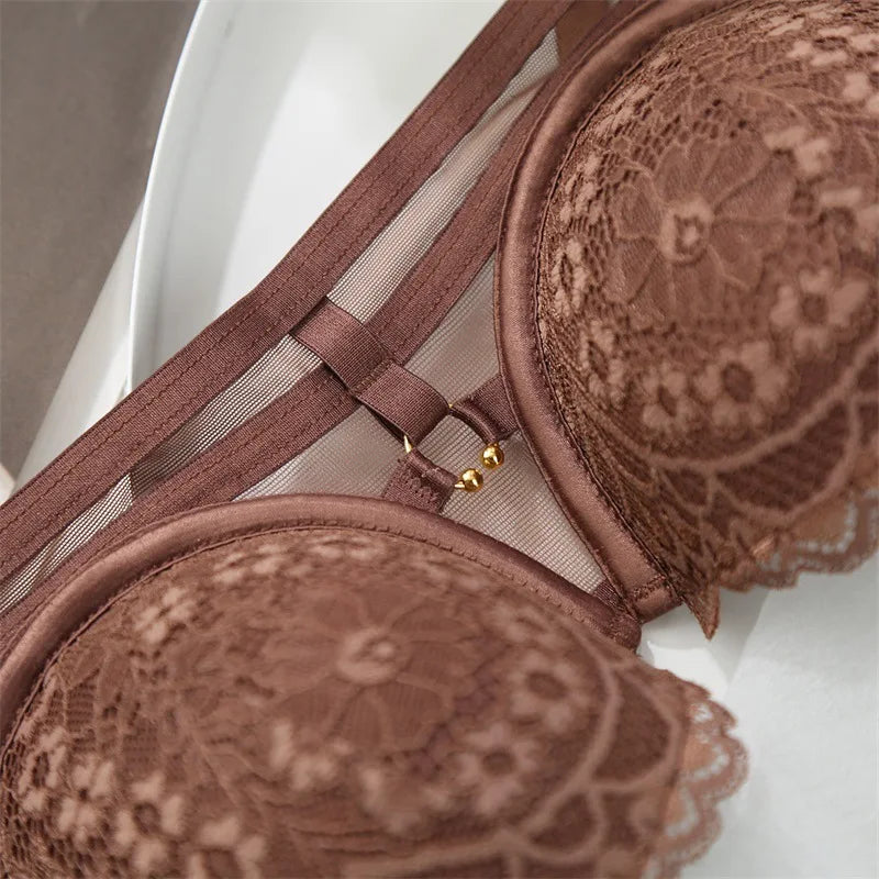 French Sexy Lingerie Underwear Lace Push Up Bra and Panties Set Beautiful High Quality Women Intimates New Arrivals