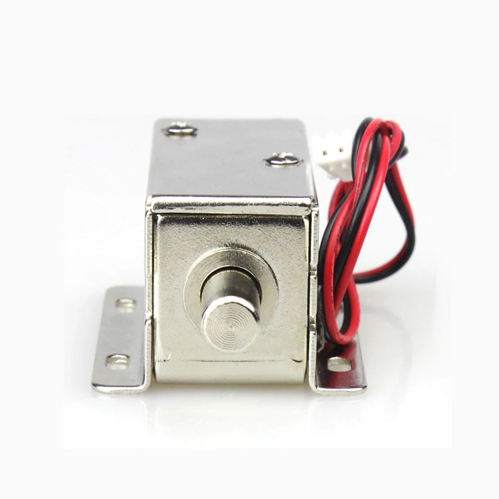 Small Electric Bolt Lock DC12V Magnetic Lock Access Control Electronic Lock Concealed Cabinet Lock Normally Closed Electric Lock