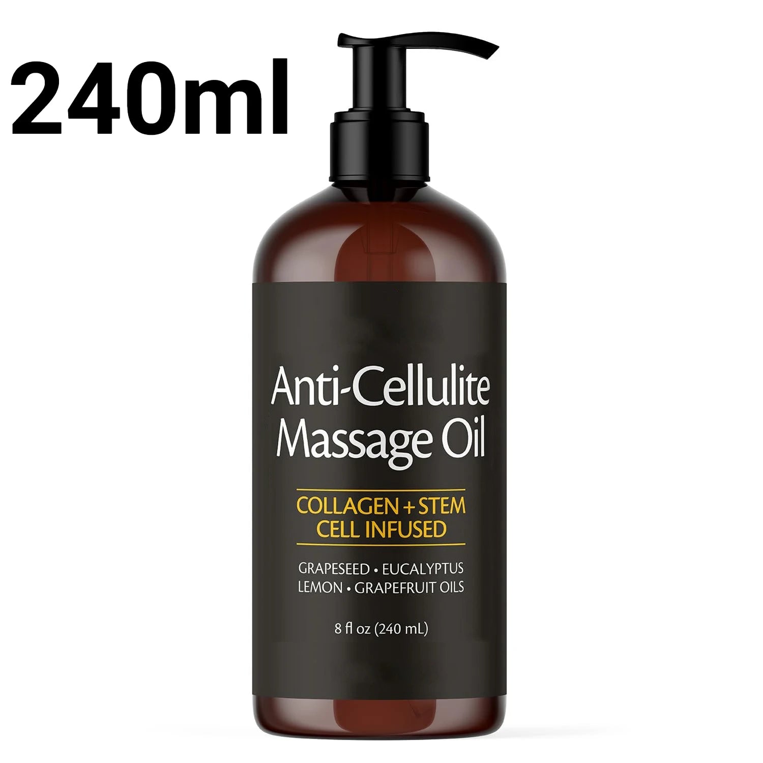 Anti-cellulite Body Massage Oil 240/100ml Natural Aromatherapy Relaxing Soothing Skin Care Essential Oil for Full Body Massage