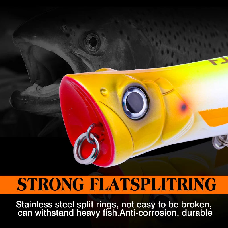 FJORD 180mm 80g Popper Hard Baits Swimbait Big Eye Fish Bait Lures New Arrivals 2025 Fishing Surface Walker Fishing Accessories