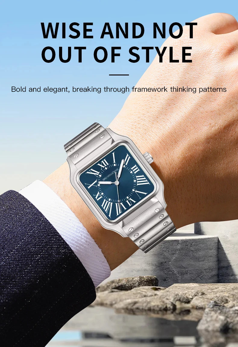 New Arrivals Specht & Söhne Mens Watches Stainless Steel Sapphire Crystal Classic VH31 Quartz Watch Relogio Masculino Waterproof