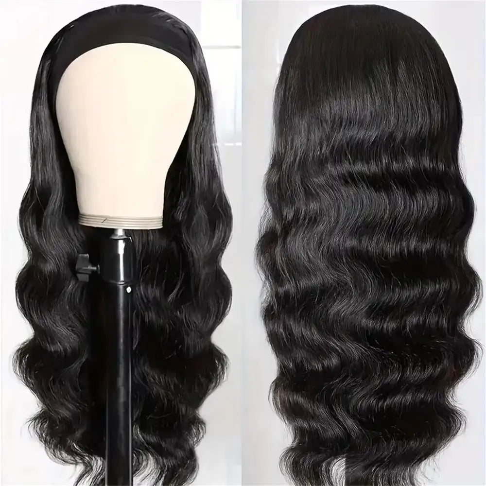 42 Inch Body Wave Headband Wig for Women Human Hair Glueless Wear and Go Glueless  Brazilian Virgin Human Hair 200 Density
