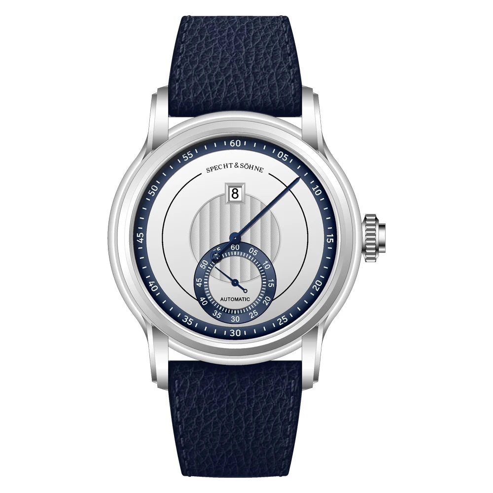 2026 Specht & Söhne New Arrivals Men Automatic Watch 39mm ST17 Jumping Hour Mechanical Wristwatch Sapphire Crystal Reloj Hombre