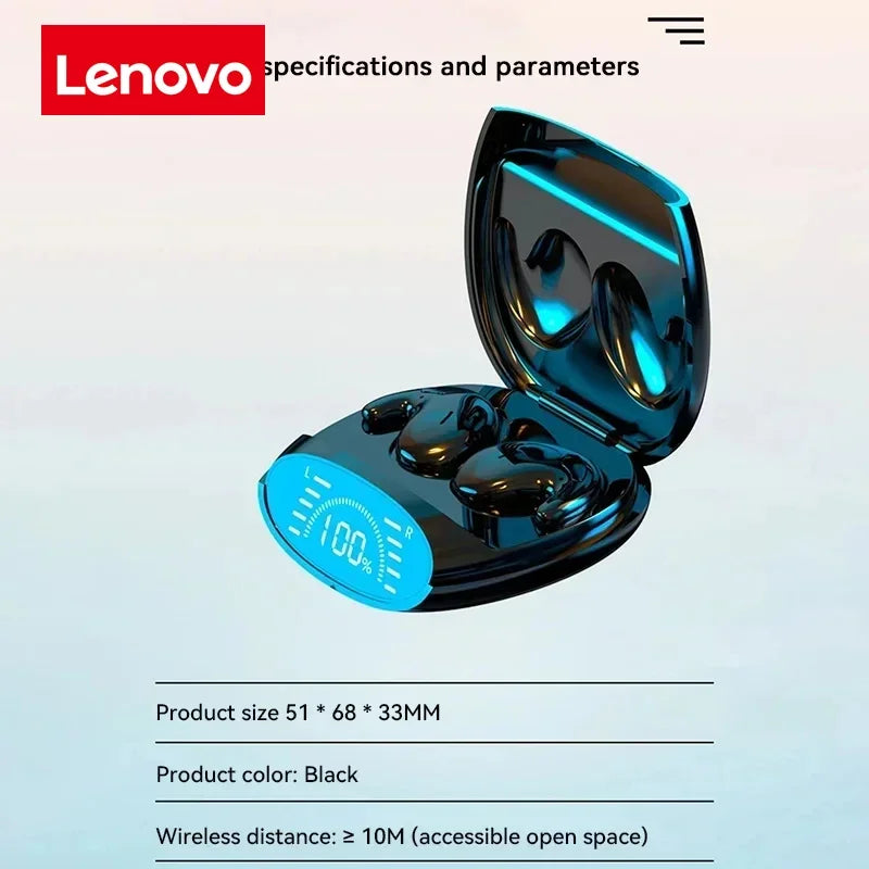 Lenovo Mini Bone Conduction Bluetooth Gaming Earphones HiFi Wireless Earphones Sleep Sports Waterproof Invisible Earphones