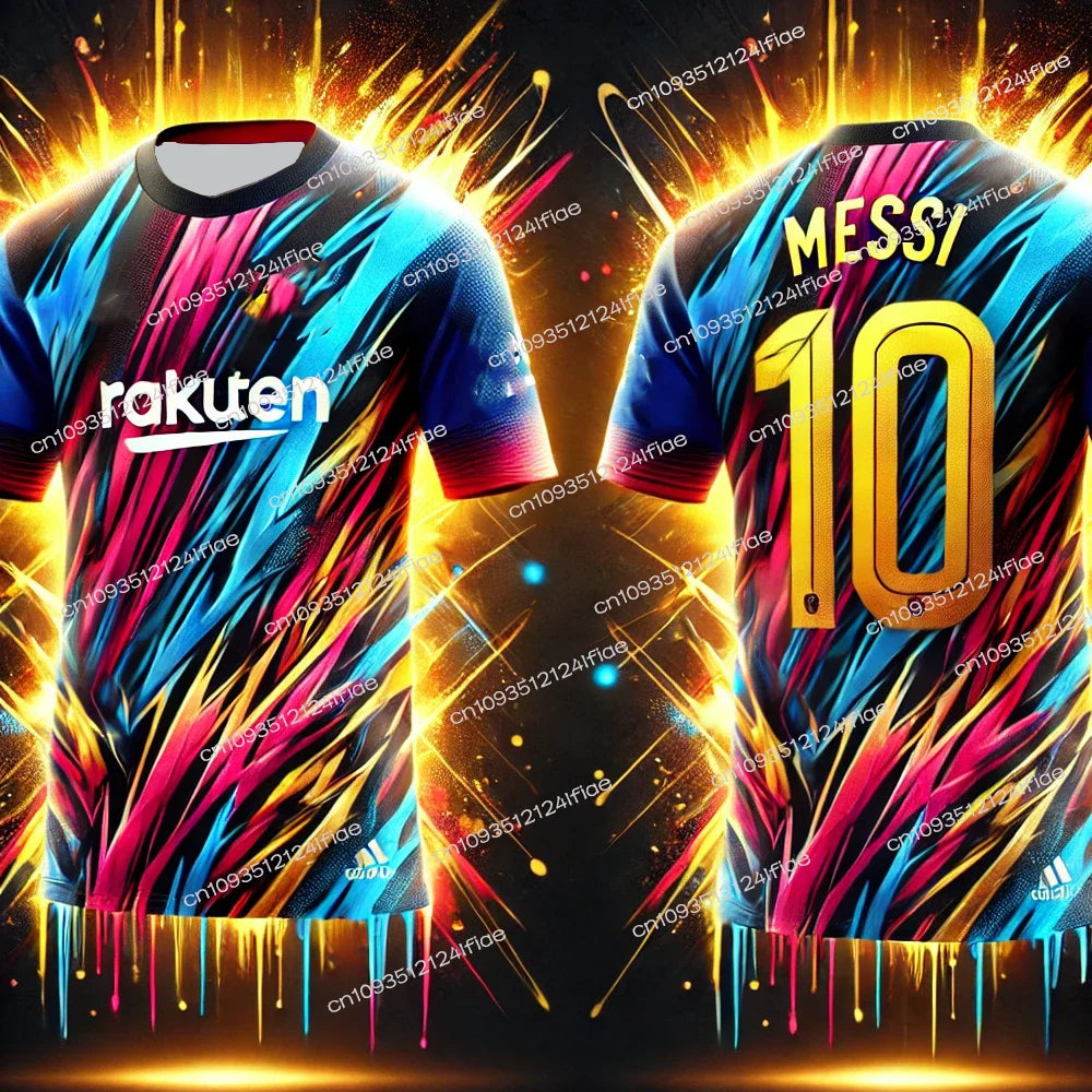 New Arrivals Messi Lpecial Edition Football Jersey T-shirt Outdoor Sports T-shirt Football Training Suit Fan Special Jersey Kit
