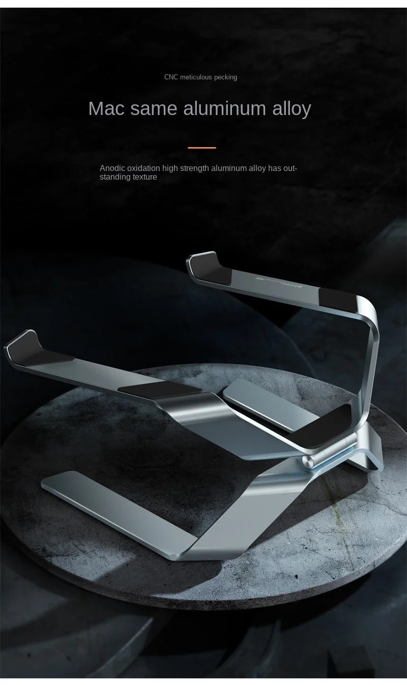 Aluminum Laptop Stand Angle Adjustable Ergonomics Notebook Holder Suspended Cooling Base For MacBook Air Pro Stand XiaoMi Holder