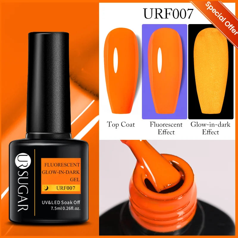 UR SUGAR 1-step Gel Polish 12ML Glitter Nail Spring Summer White Nude Pink Gel Nail Polish 3 IN 1 No Need Base Gel and Top Coat