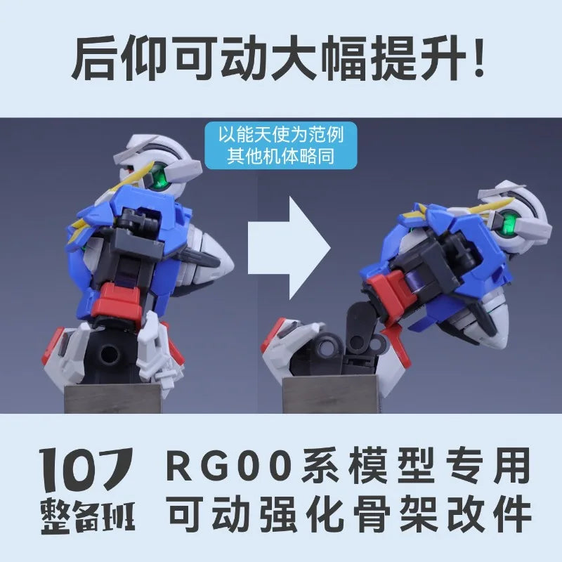 107 Model Kits Reinforced Movable Frame Modified Parts for RG00 All Series Mobile Suit Model Details Replacement Parts