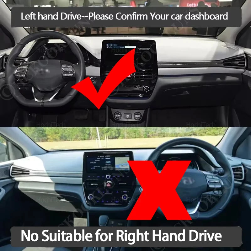 Dashboard Cover For Hyundai Ioniq Electric EV Hybrid PHEV 2020 2021 2022 Sun Shade Mat Avoid Light Pads Case Carpets Protection