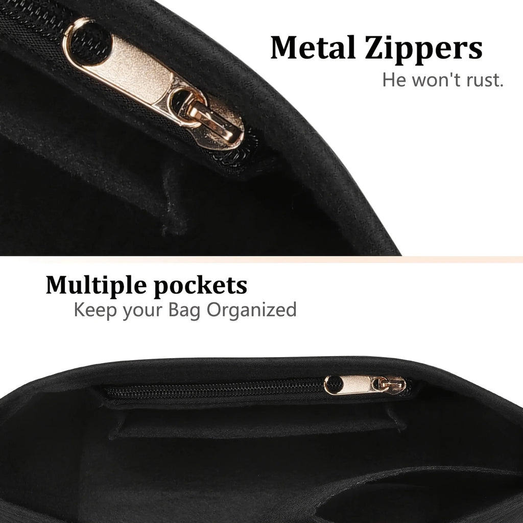 Felt Insert Bag Fits For Handbag Liner Bag Felt Cloth Makeup Bag Support Travel Portable Insert Purse Organizer