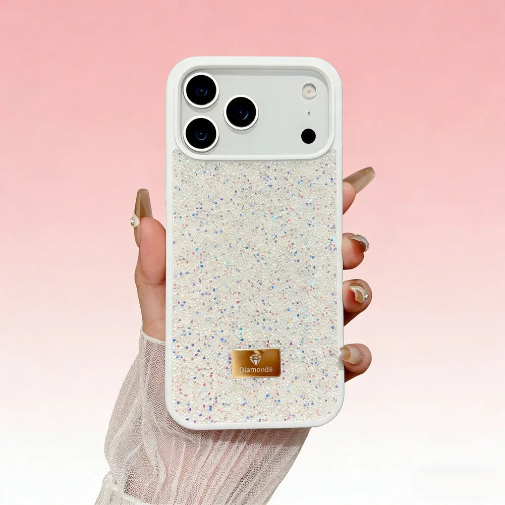Luxury Bling Diamond Phone Case for iPhone 17 Pro Max 17 Pro Air 16 Pro 15 + 14 13 12 11 Glitter Trendy Style Protect Cover