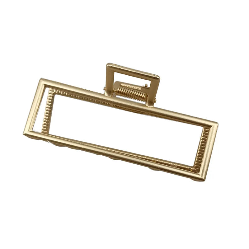 GoldHollow Geometric Hair Clips Metal Hair Claw Cross Hairclip Headband Hairpin Sliver Hair Crab Women Fashion Hair