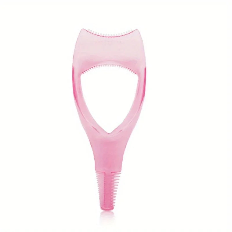 3-in-1 Novelty Applicator Brush Mascara Guide - Multifunction Eyelash Styling, Curling, and Defining - Easy to Use