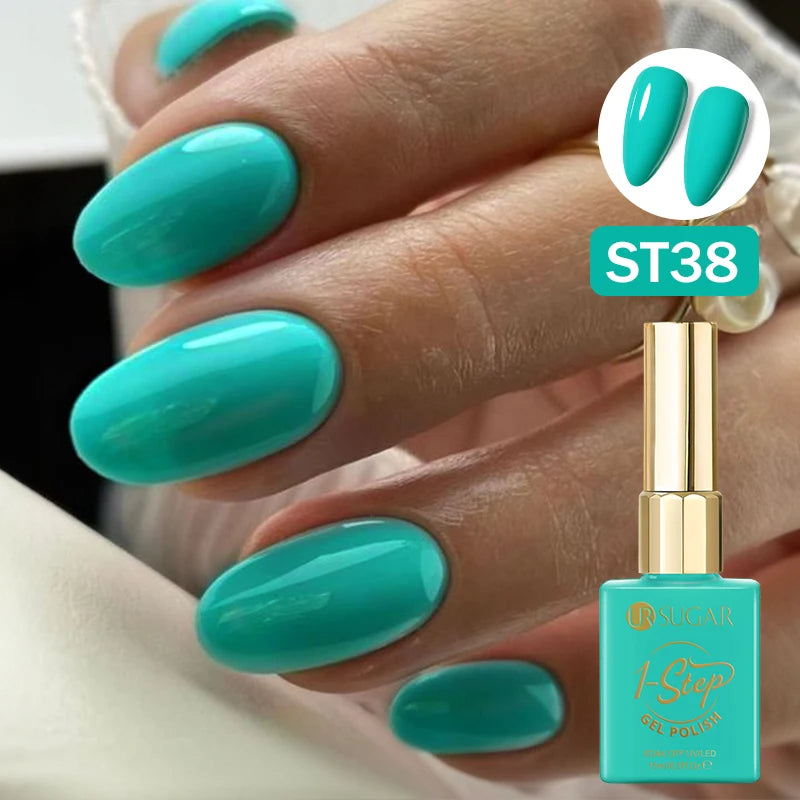 UR SUGAR 15ml 1 Step Gel Polish  Nail Art Manicure 3 IN 1 Gel Soak Off LED UV Gel Nail Varnishes No Need base top gel