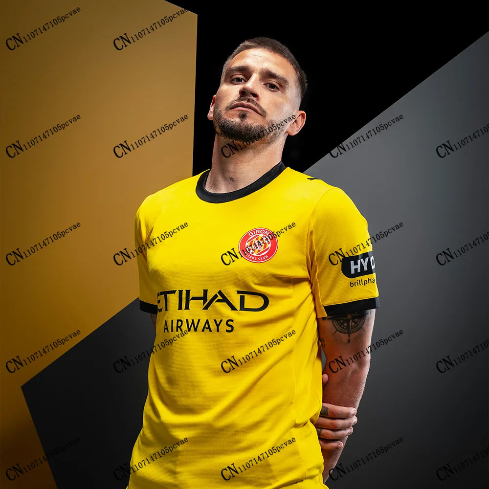 Spain Style Girona FC B Home 2026-27 New Arrivals Football Kit Special Edition 3D Printed T-Shirt Adult KIDs Cycling Unisex Fans