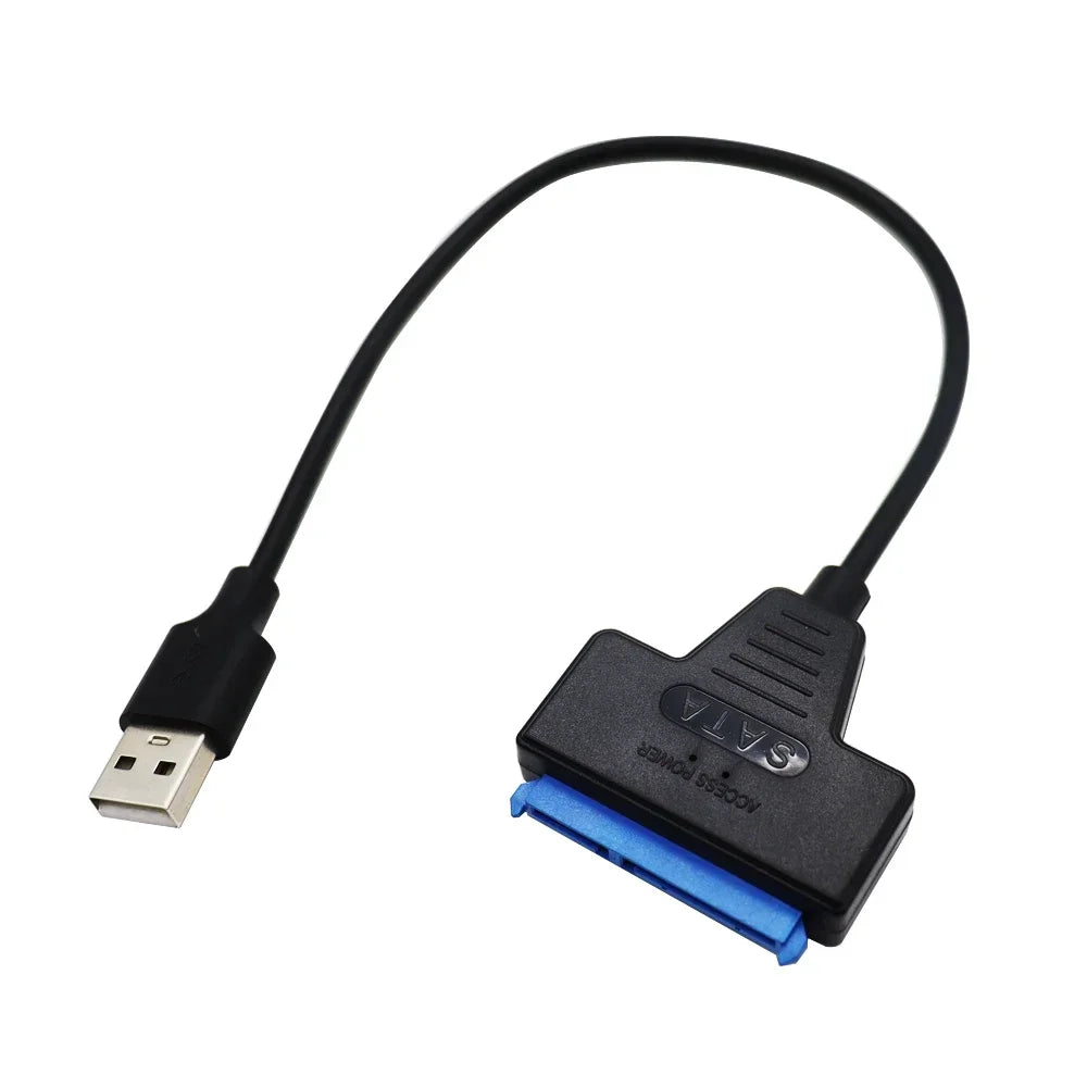 SATA to USB3.0/Type-C Adapter Cable Up To 6 Gbps High Speed Support 2.5 Inch External HDD SSD Hard Drive 22 Pin Sata III Cable