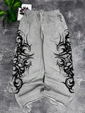 26 Y2K Retro Harajuku Fashion Print Pattern Joggers Men Women Kids Loose Trendy Casual Comfortable Durable Outdoor Pants in Gray