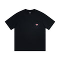 2025 Spring Summer Hot sales Fashion Men Women Pure Cotton Small Icon Embroidery T-Shirt Short Sleeve Tees Simple Solid Pocket