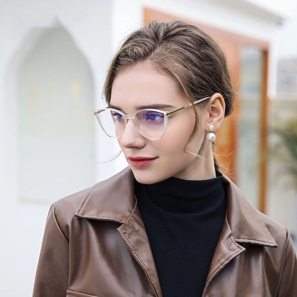 JMISUS New Arrivals Square Prescription Glasses Handmade Acetate Butterfly Photochromic Myopia Optical Eyewear for Women