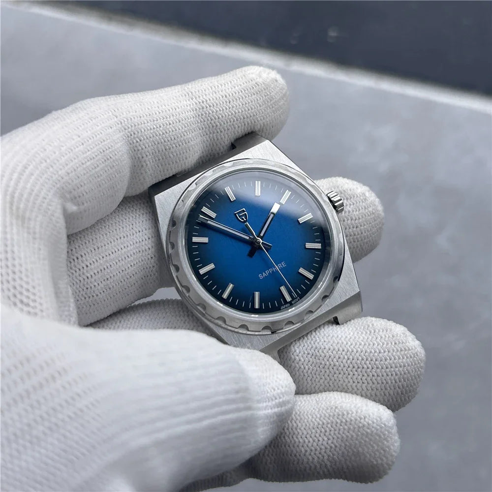 2025 V2 PAGANI DESIGN 222 men's Quartz Watch VJ21 37MM Sapphire Stainless steel Waterproof luminous Watches for men PDYS020