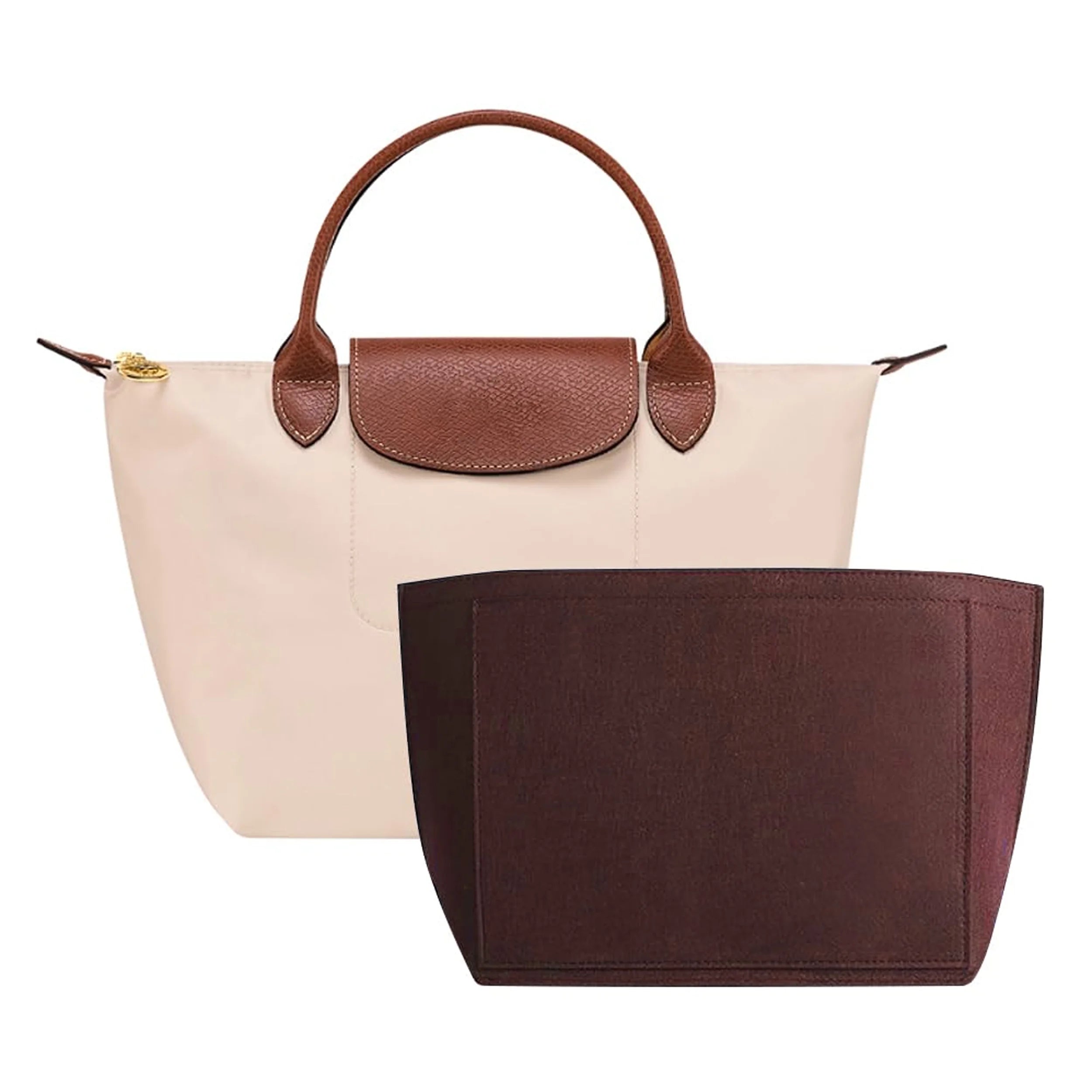 Felt Insert Bag Fits For Handbag Liner Bag Felt Cloth Makeup Bag Support Travel Portable Insert Purse Organizer