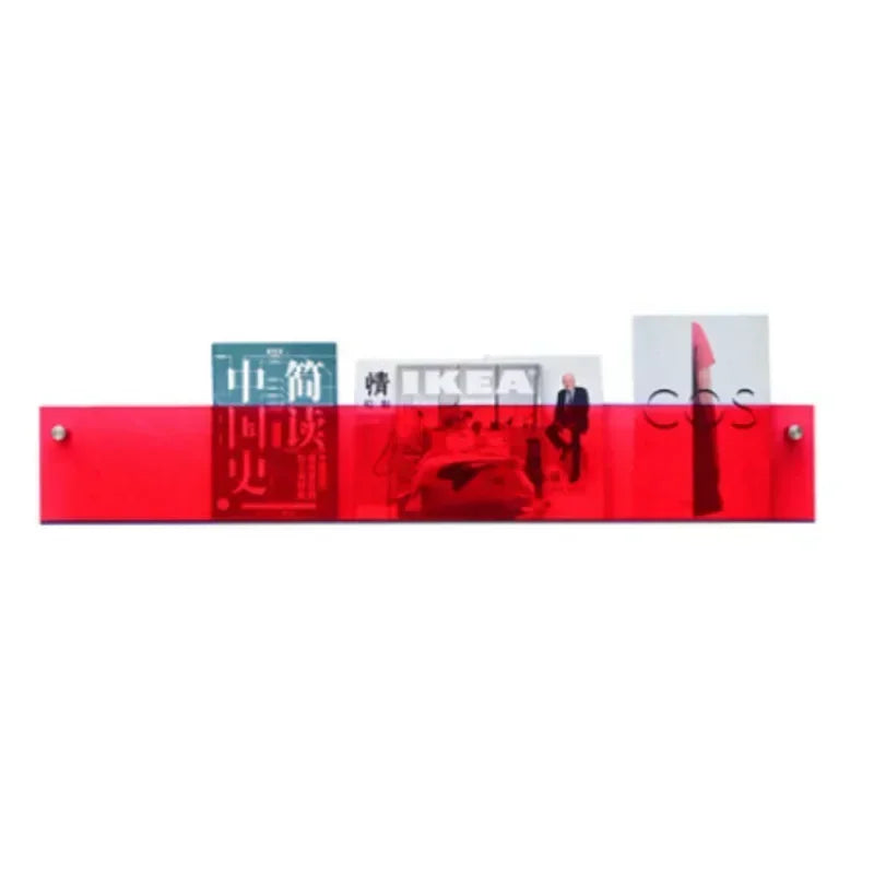 Children's Book Shelves Creative Acrylic Storage Rack Wall Mounted Picture Book Holder Magazine Display Shelf New Arrivals