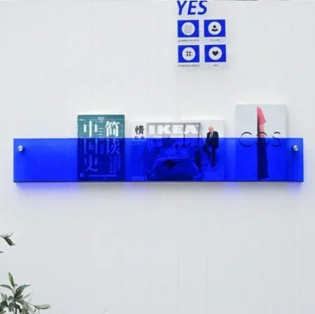 Children's Book Shelves Creative Acrylic Storage Rack Wall Mounted Picture Book Holder Magazine Display Shelf New Arrivals