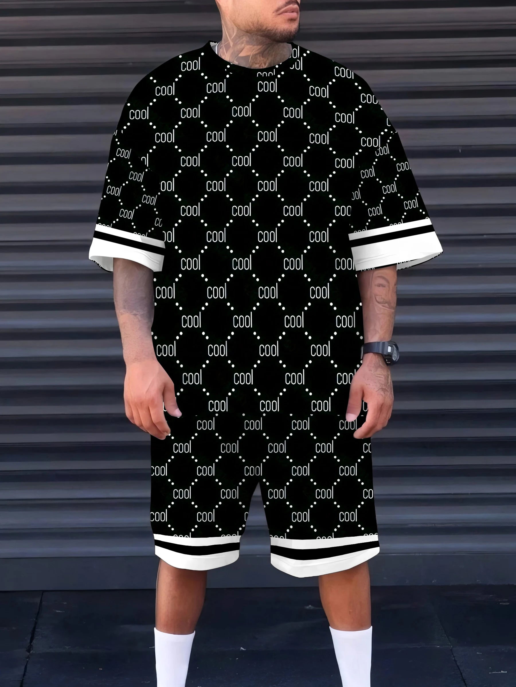 The 2025 summer new men's suit 3D series casual fashionable and trendy men's clothing