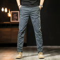 Khaki Gray Black Pants For Men Straight Casual Pants Men Clothing Overalls 2025 Spring Summer Cotton Work Trousers Male