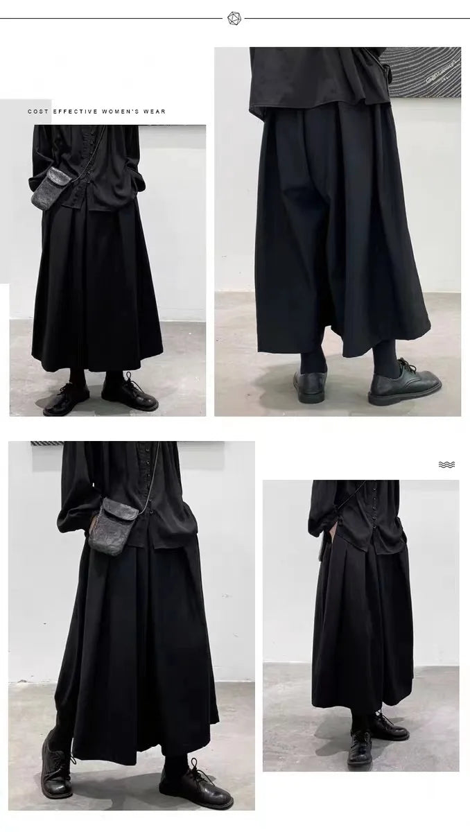Fashion Y2k Pants for Women Black Color Wide Legged Japanese Harajuku Women's Pants Punk Gothic Streetwear joggers Trousers