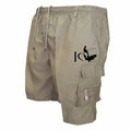 Trendy Mens Bib Shorts Casual Loose Shorts Funny I Love Fishing Printed Drawstring Pocket Shorts Summer Mens Shorts