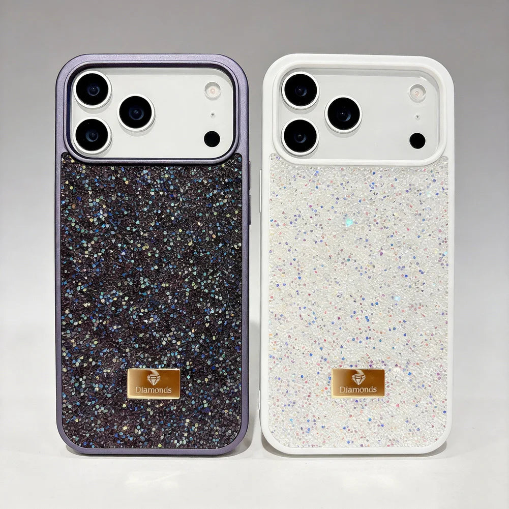 Luxury Bling Diamond Phone Case for iPhone 17 Pro Max 17 Pro Air 16 Pro 15 + 14 13 12 11 Glitter Trendy Style Protect Cover
