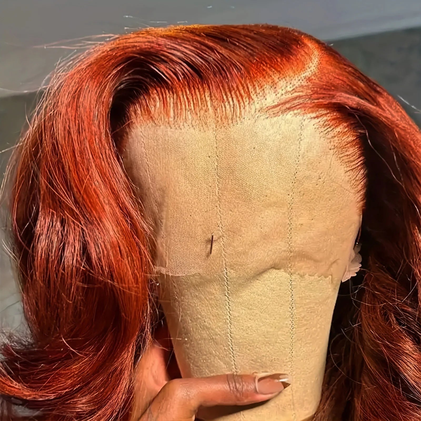 Charisma Synthetic 13*4 Lace Front Wigs Short Wig Orange Ginger Red Colorful Lace Front Wigs For Women Natural Loose Wave Wigs
