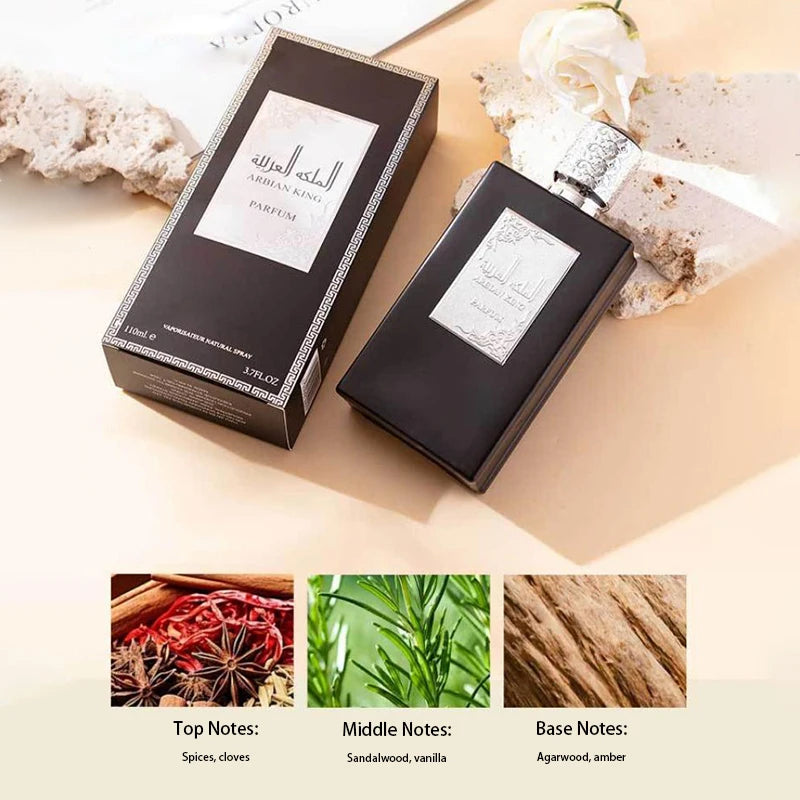Dubai Arabian Queen Perfume Asophisticated Long-lasting Fragrance Made Middle Eastern Oud Floral  Fruity Scent Perfect For Date