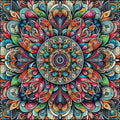 Huacan Flower Diamond Paintings Mandala New Arrivals 2025 Mosaic Geometric Diamond Embroidery Kits Home Decoration