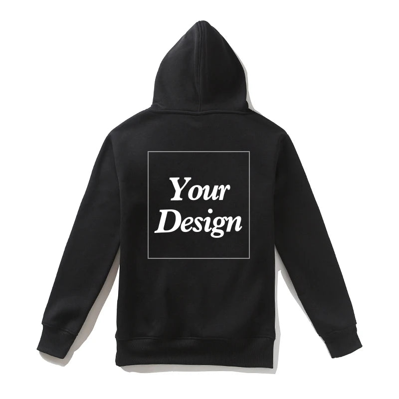 Top Quality Custom Cotton Zipper Hoodie Print Photo Text Brand Logo Men Womens Thick Fleece Autumn Winter Warm Sweatshirt 350gsm
