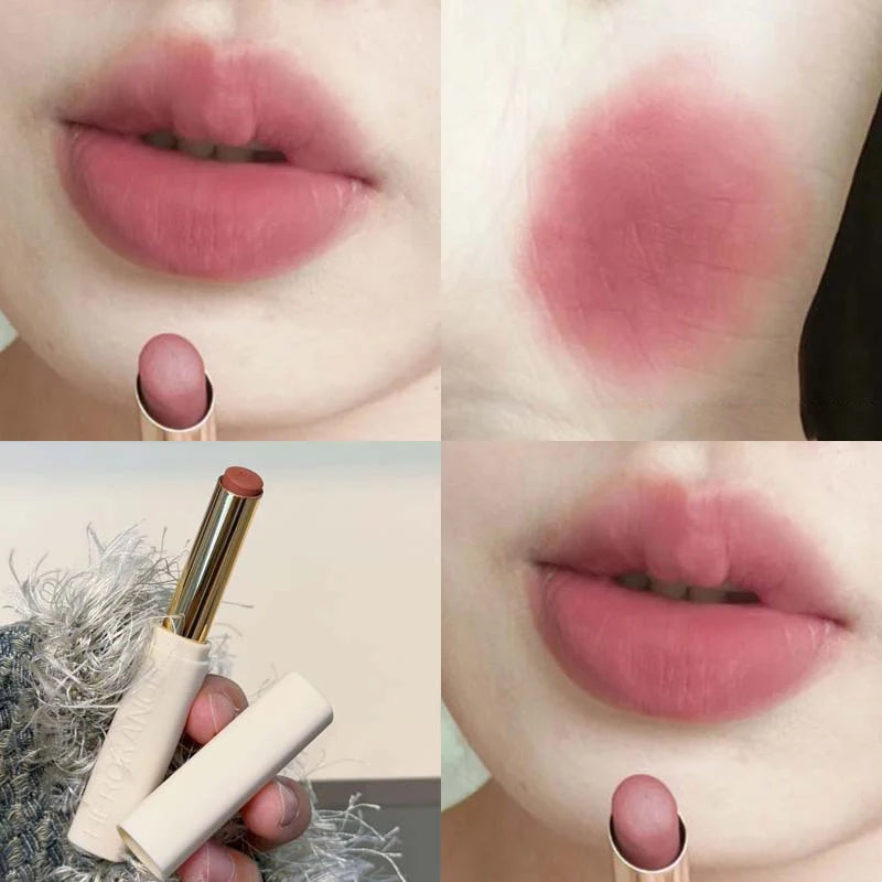 Low Saturation Matte Lipstick Cream Velvet Not Easy To Fade Lipstick Nude Matte Red Lip Gloss Waterproof Lasting Lip Tint Makeup