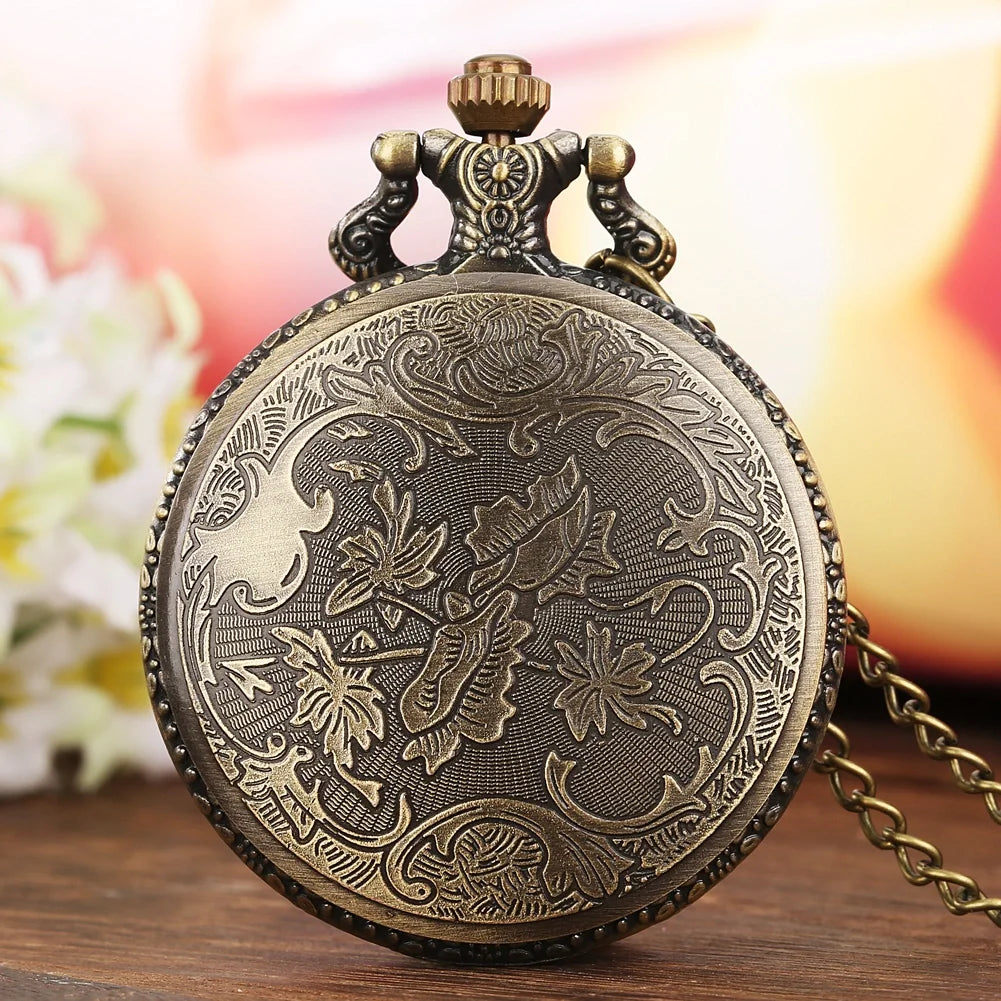 Vintage Bronze London Eye/Big Ben/Bridge Stone Men's And Women's Pocket Watch Necklace Famous Scenic Spot Series Gifts