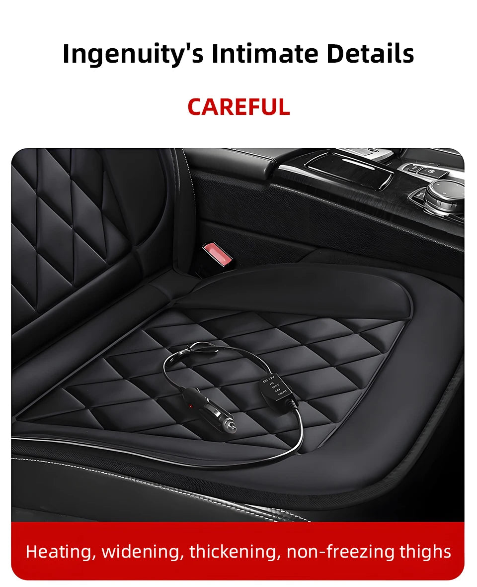 Yannice 12V Winter Heating Car Seat Cushion Fast Heated Household Cushion Keep Warm Car Seat Cover Universal Heated Seat Cushion