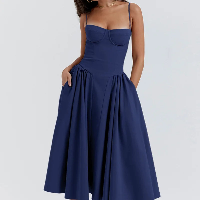 2025 Spring Summer Robe Femme Sexy Trendy Spaghetti Strap Slim Elegantes Style Suspender Party Dress Vestidos Streetwear Dresses