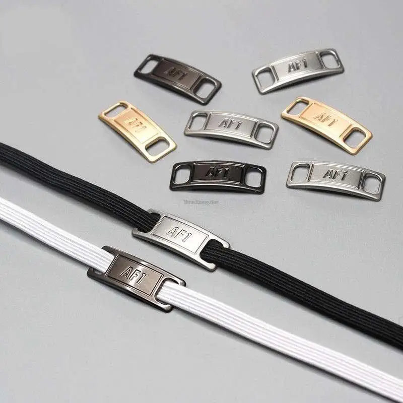 1Pair AF1 Diamond Shoe Charms Fashion Laces Buckle Quality Metal Shoelaces Decorations Chapa Air Force One Shoes Accessories