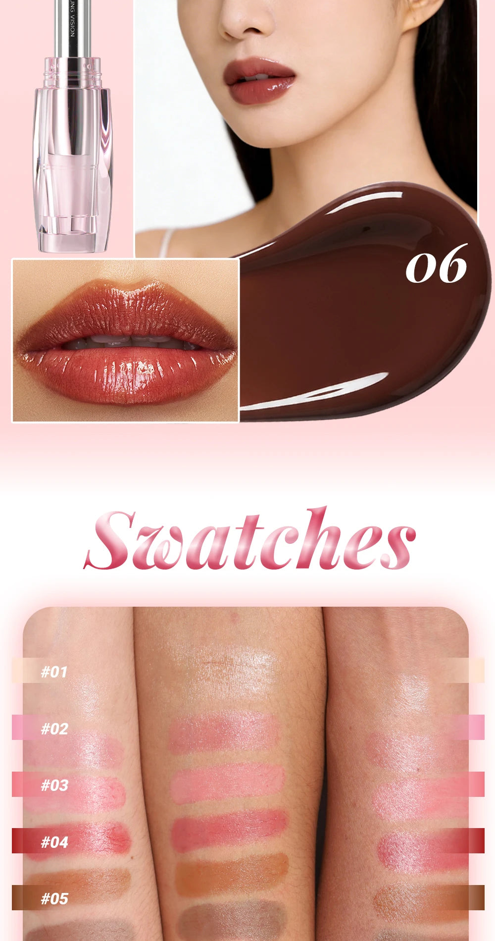 5 Colors Nourishing Light Lipstick Long Lasting Colors Easy to Apply Lip Moisturizing lip balm lip care