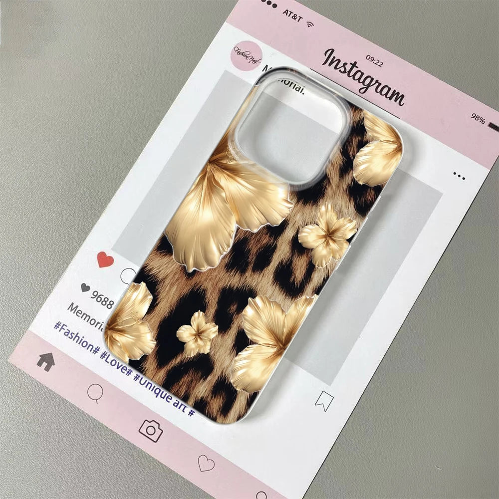 Classic Bouquet Pattern Phone Case For IPhone 17 Air 16 Pro 15 14 13 12 11 Pro Max 15 Plus Soft Cover ﻿